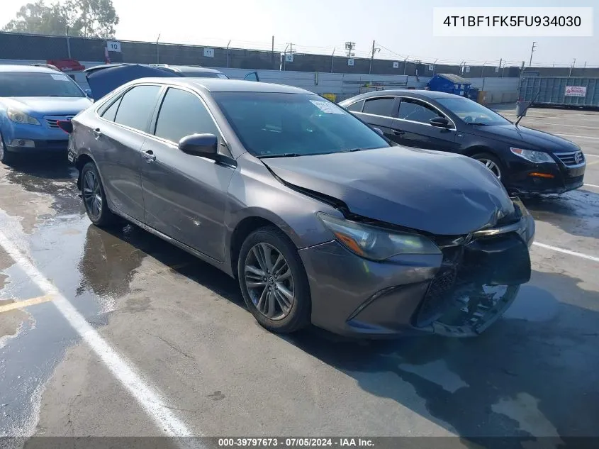 4T1BF1FK5FU934030 2015 Toyota Camry Se