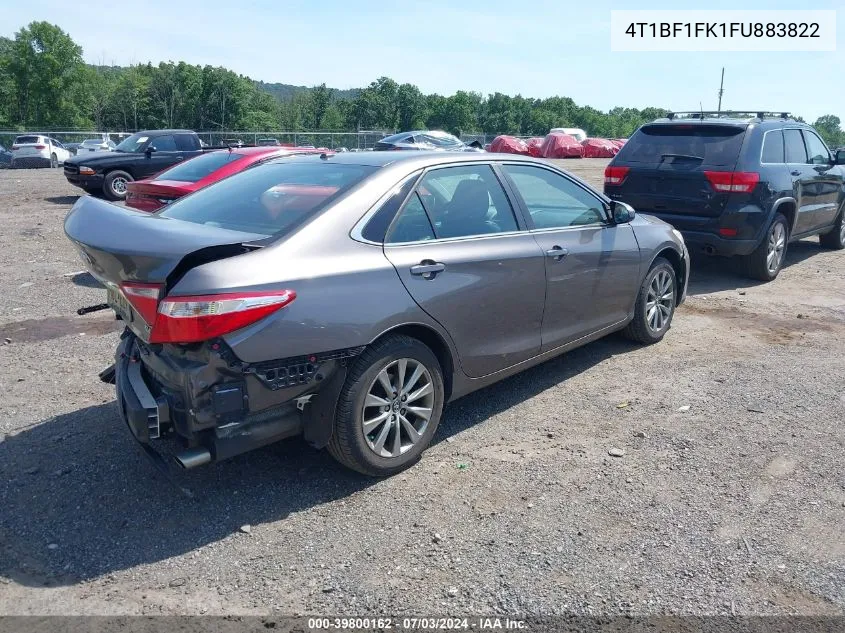 2015 Toyota Camry Xle VIN: 4T1BF1FK1FU883822 Lot: 39800162