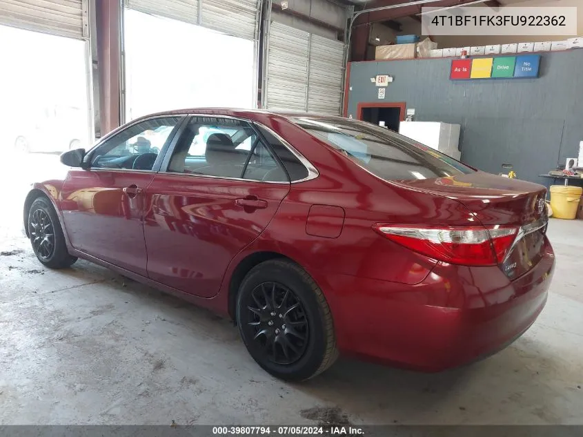 4T1BF1FK3FU922362 2015 Toyota Camry Le