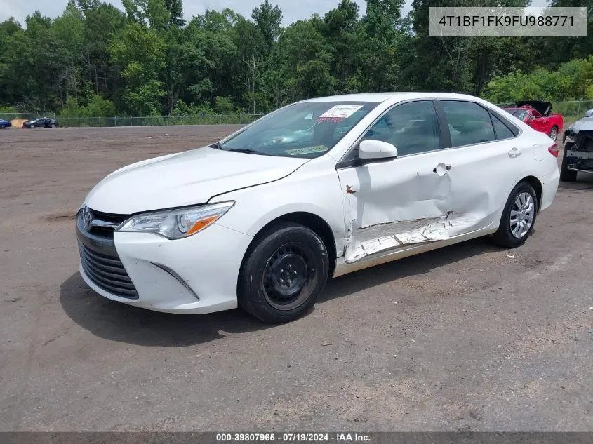 2015 Toyota Camry Le VIN: 4T1BF1FK9FU988771 Lot: 39807965