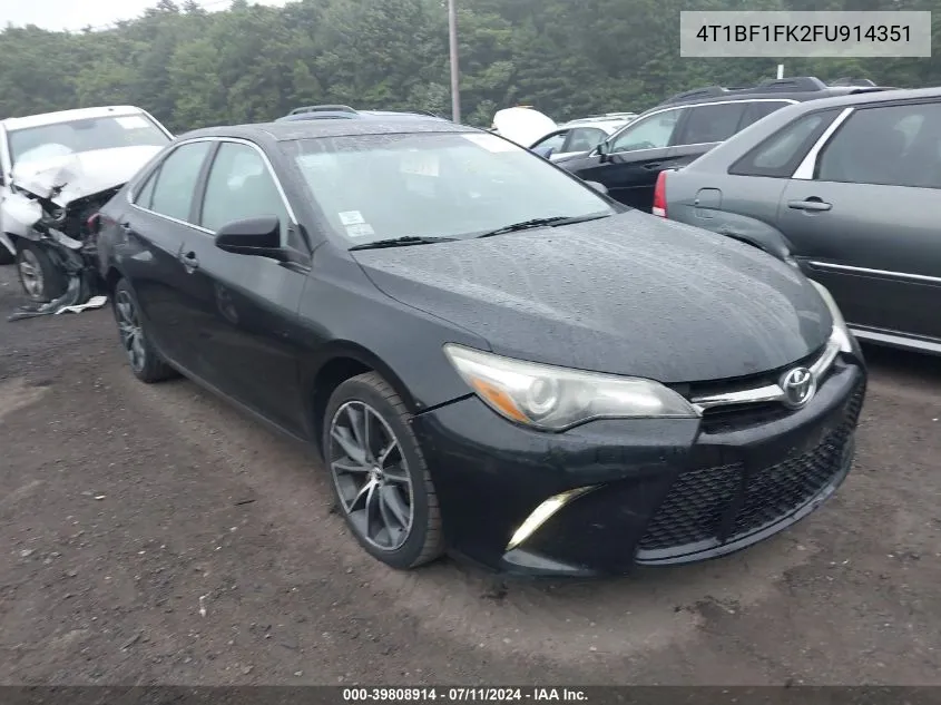 4T1BF1FK2FU914351 2015 Toyota Camry Xse