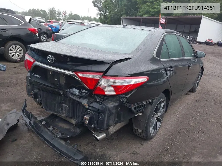 4T1BF1FK2FU914351 2015 Toyota Camry Xse