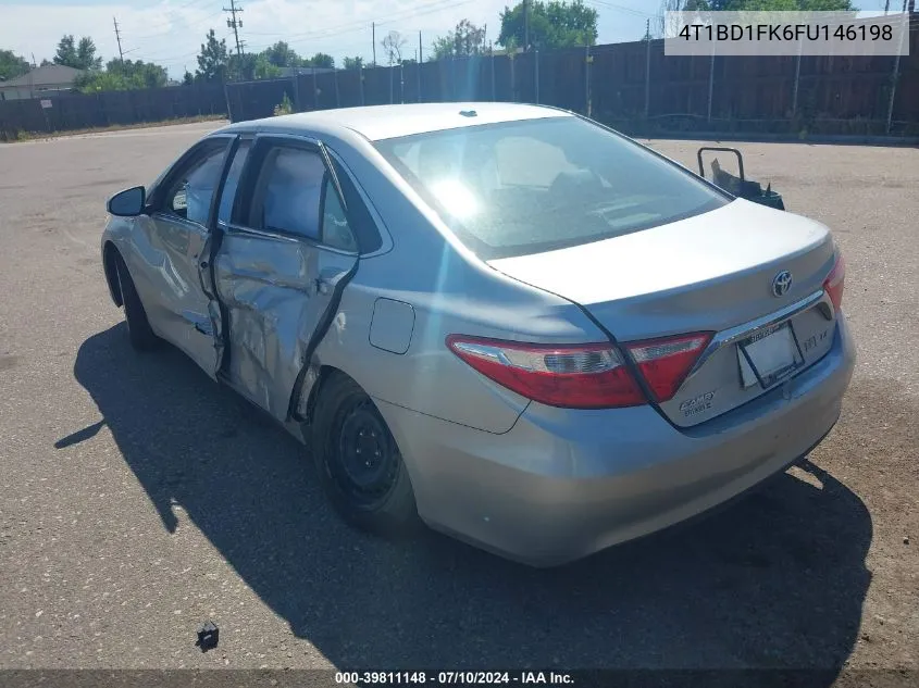 2015 Toyota Camry Hybrid Le VIN: 4T1BD1FK6FU146198 Lot: 39811148