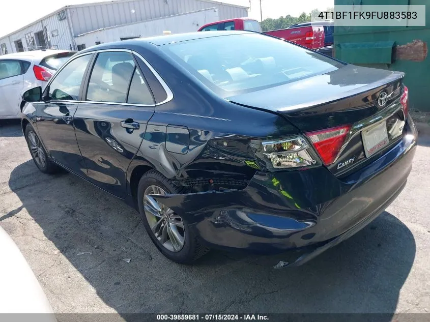 2015 Toyota Camry Se VIN: 4T1BF1FK9FU883583 Lot: 39859681