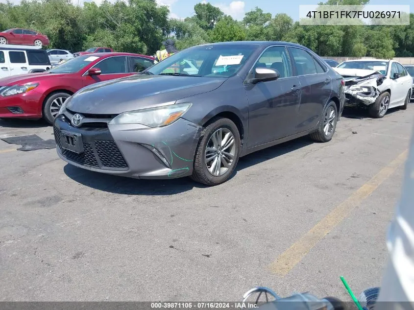 2015 Toyota Camry Se VIN: 4T1BF1FK7FU026971 Lot: 39871105