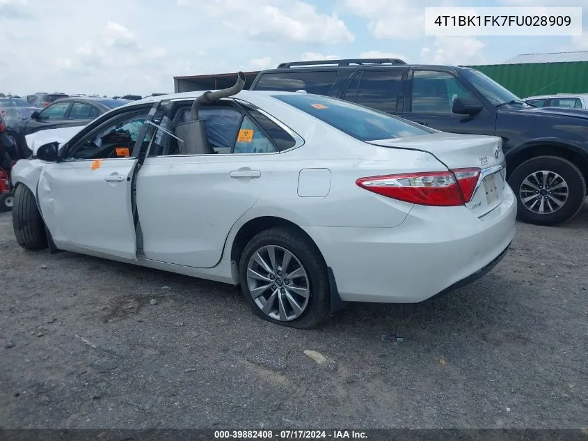 2015 Toyota Camry Xle V6 VIN: 4T1BK1FK7FU028909 Lot: 39882408