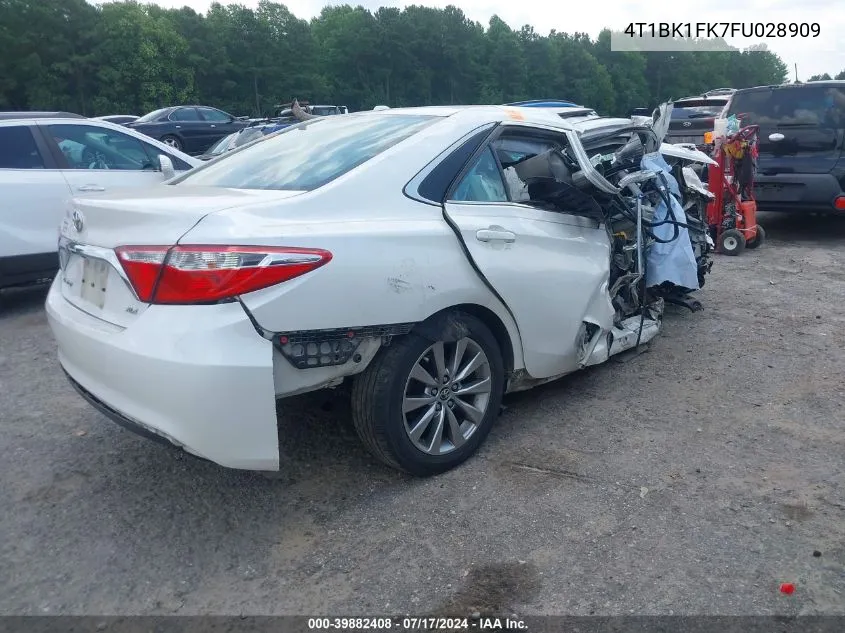 2015 Toyota Camry Xle V6 VIN: 4T1BK1FK7FU028909 Lot: 39882408