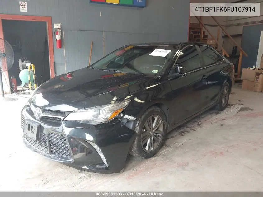 2015 Toyota Camry Se VIN: 4T1BF1FK6FU107914 Lot: 39883306