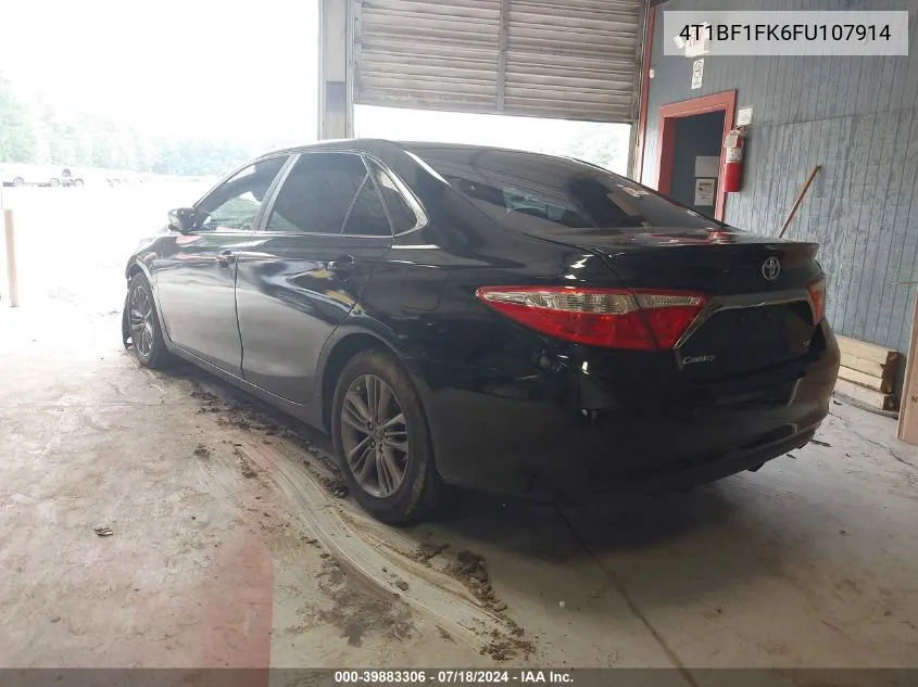 2015 Toyota Camry Se VIN: 4T1BF1FK6FU107914 Lot: 39883306