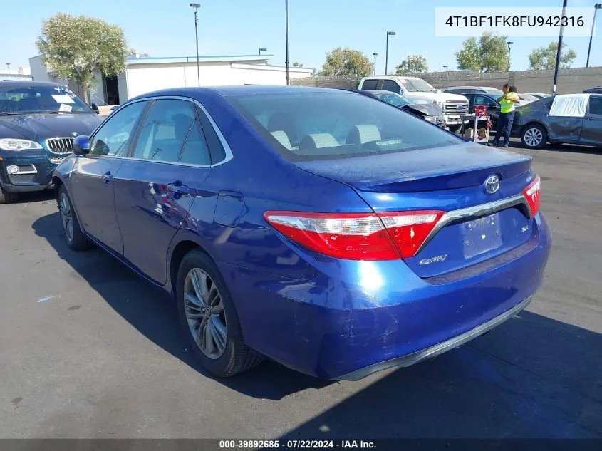 4T1BF1FK8FU942316 2015 Toyota Camry Se