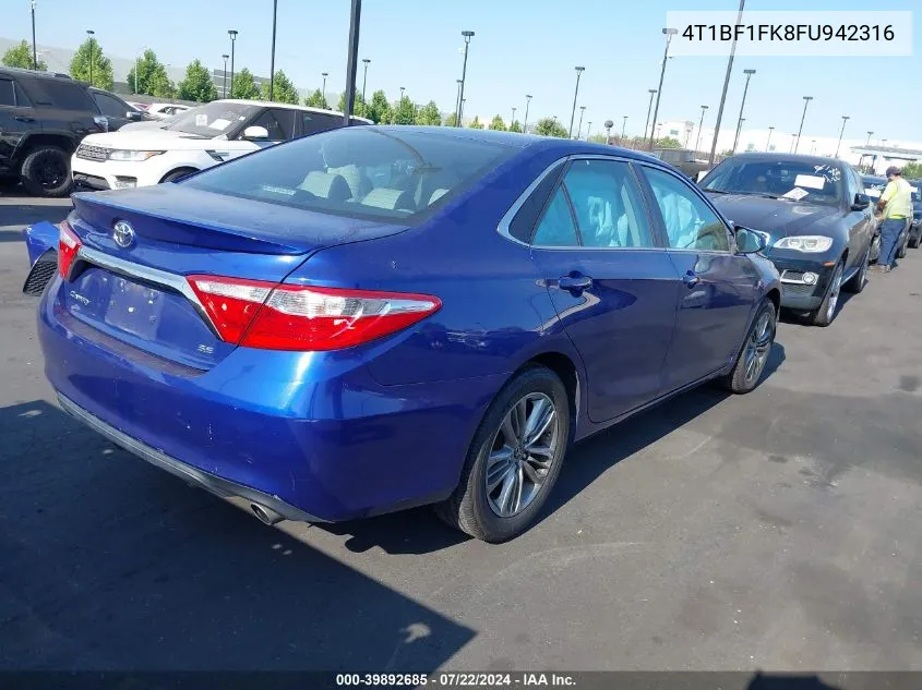 4T1BF1FK8FU942316 2015 Toyota Camry Se