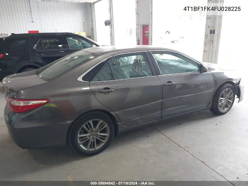 4T1BF1FK4FU028225 2015 Toyota Camry Se