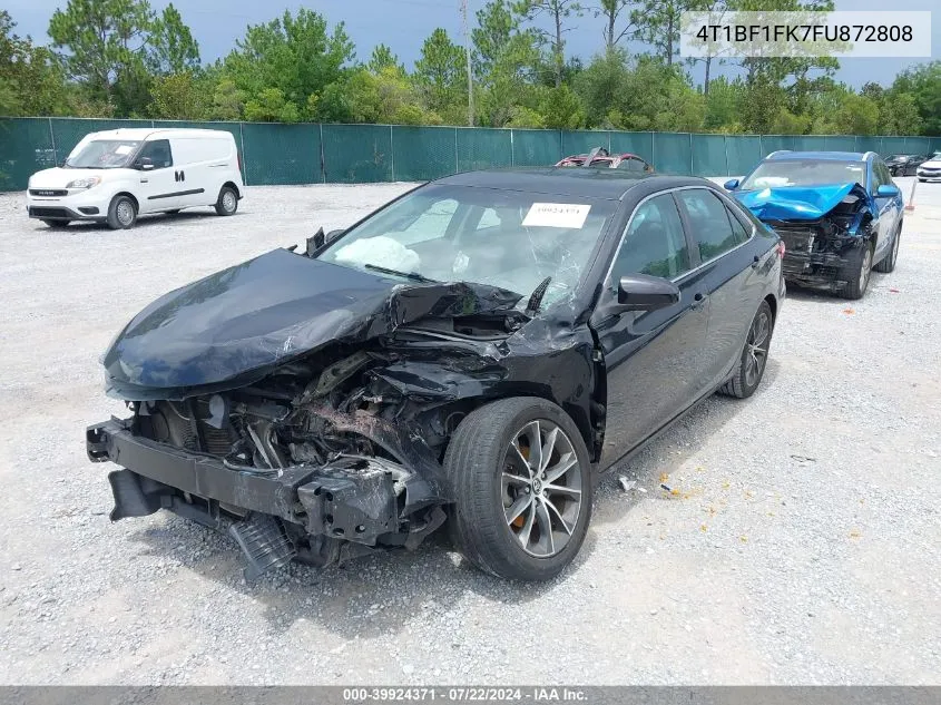 2015 Toyota Camry Se VIN: 4T1BF1FK7FU872808 Lot: 39924371