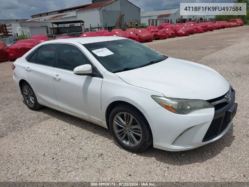 2015 Toyota Camry Se VIN: 4T1BF1FK9FU497584 Lot: 39928175