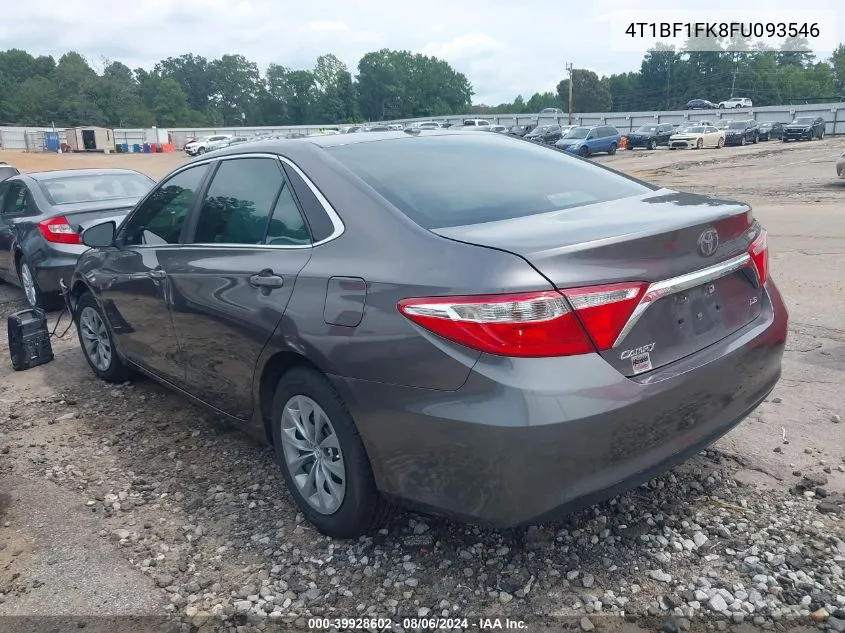 2015 Toyota Camry Le VIN: 4T1BF1FK8FU093546 Lot: 39928602