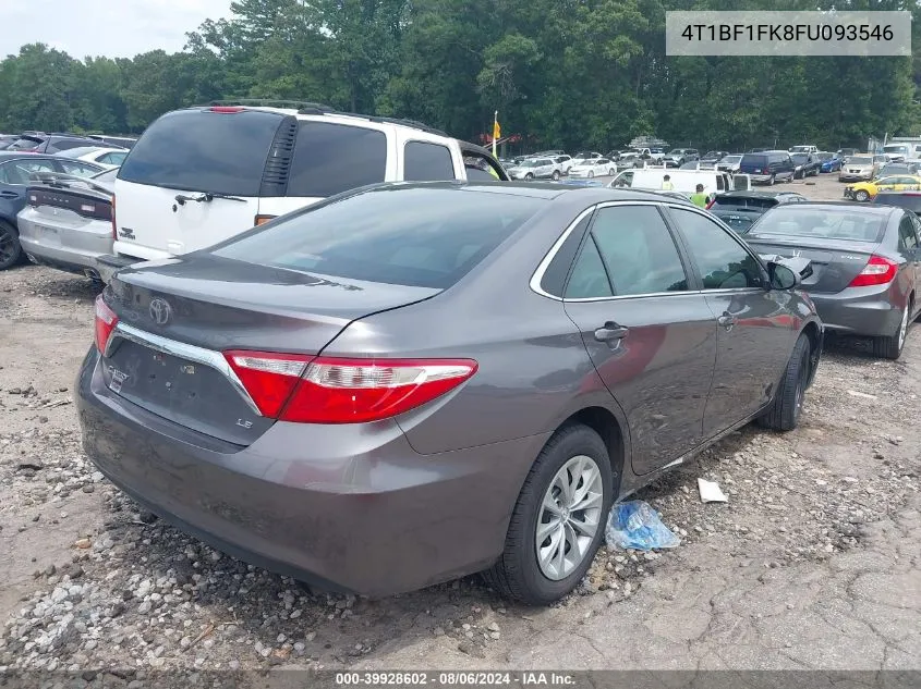 2015 Toyota Camry Le VIN: 4T1BF1FK8FU093546 Lot: 39928602