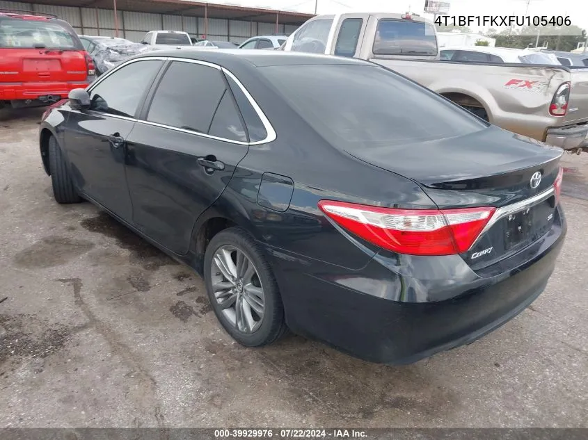 2015 Toyota Camry Se VIN: 4T1BF1FKXFU105406 Lot: 39929976