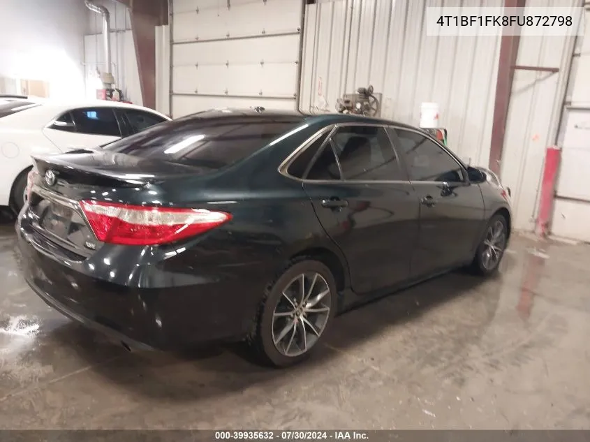 2015 Toyota Camry Xse VIN: 4T1BF1FK8FU872798 Lot: 39935632