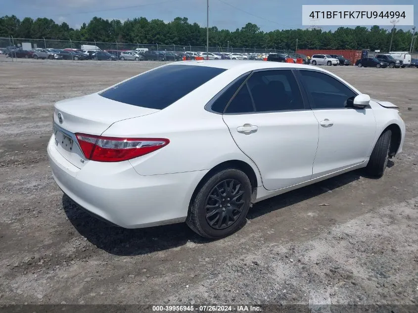 2015 Toyota Camry Le/Se/Xle/Xse VIN: 4T1BF1FK7FU944994 Lot: 39956945