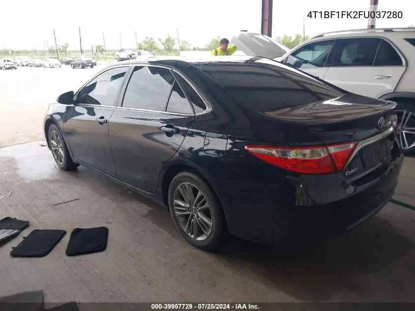 2015 Toyota Camry Se VIN: 4T1BF1FK2FU037280 Lot: 39957729