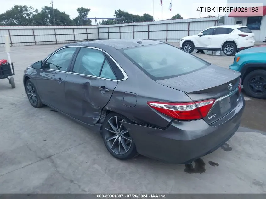 2015 Toyota Camry Xse V6 VIN: 4T1BK1FK9FU028183 Lot: 39961897