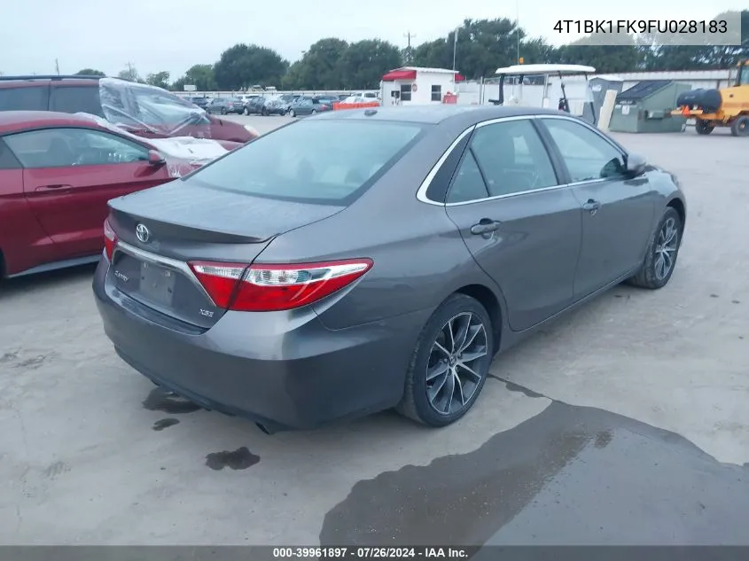 2015 Toyota Camry Xse V6 VIN: 4T1BK1FK9FU028183 Lot: 39961897