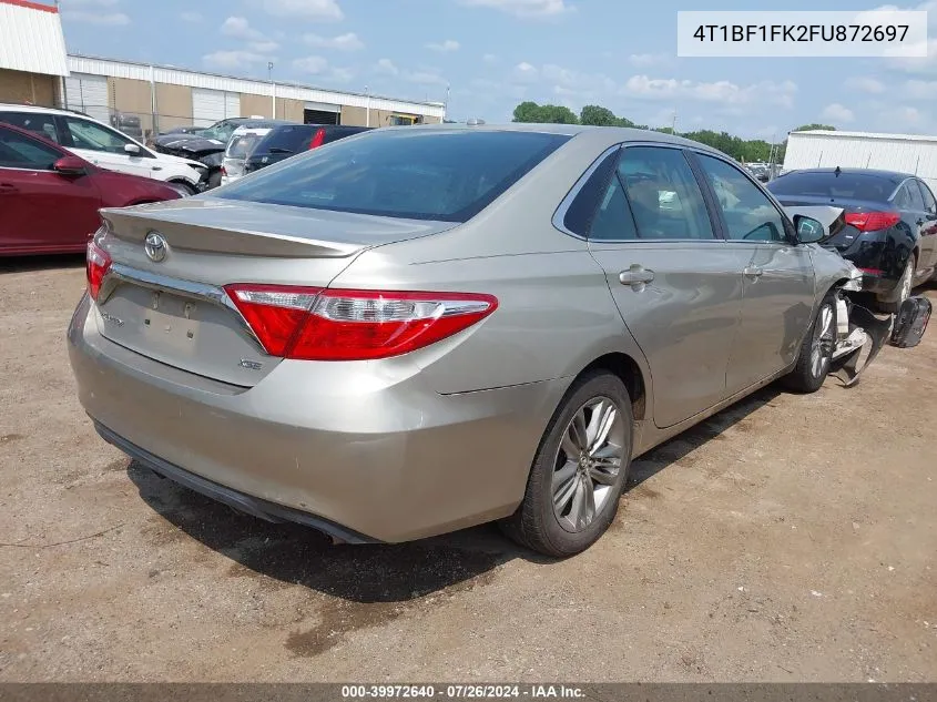 2015 Toyota Camry Le/Se/Xle/Xse VIN: 4T1BF1FK2FU872697 Lot: 39972640