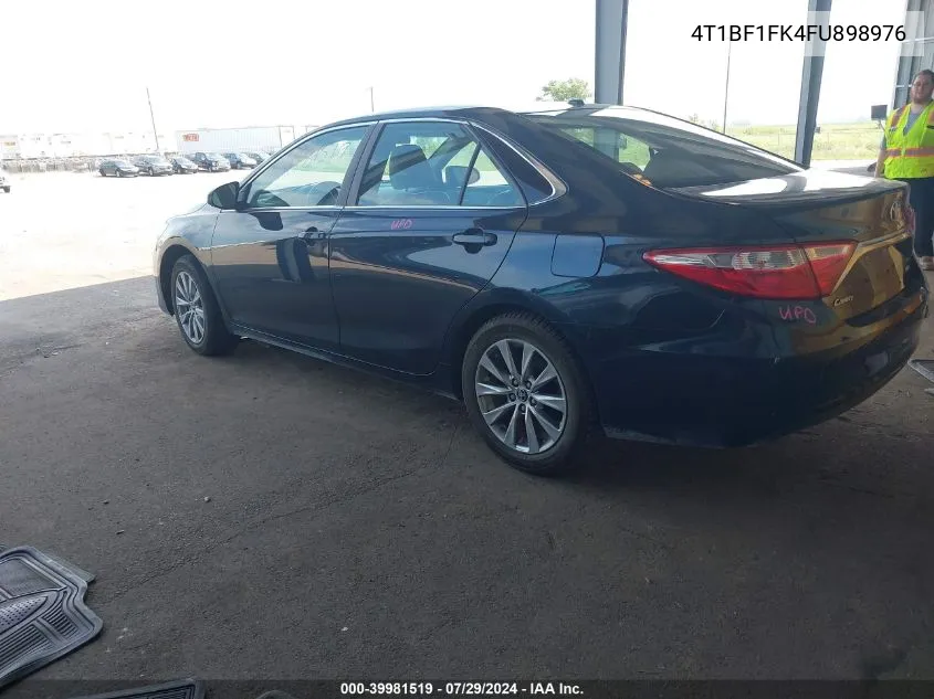 2015 Toyota Camry Xle VIN: 4T1BF1FK4FU898976 Lot: 39981519