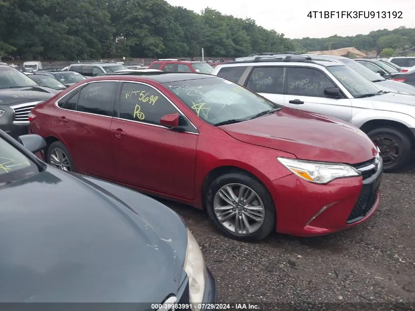 4T1BF1FK3FU913192 2015 Toyota Camry Se