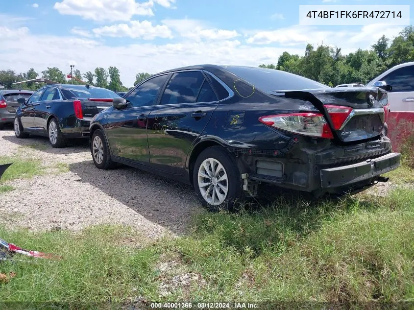 4T4BF1FK6FR472714 2015 Toyota Camry Le