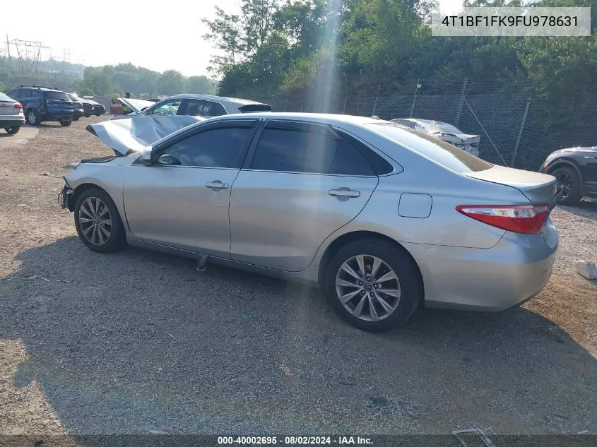 2015 Toyota Camry Xle VIN: 4T1BF1FK9FU978631 Lot: 40002695