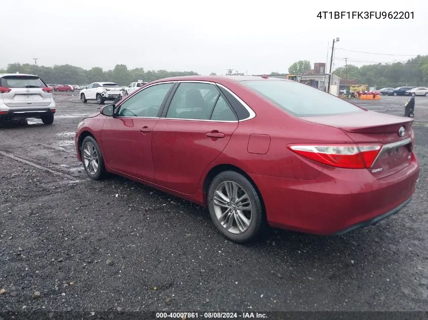 4T1BF1FK3FU962201 2015 Toyota Camry Se