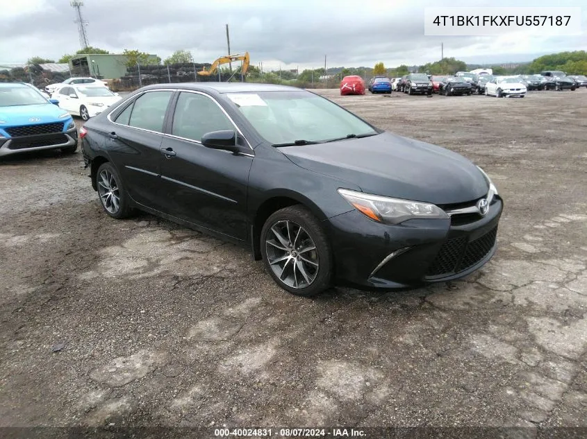 2015 Toyota Camry Xse V6 VIN: 4T1BK1FKXFU557187 Lot: 40024831