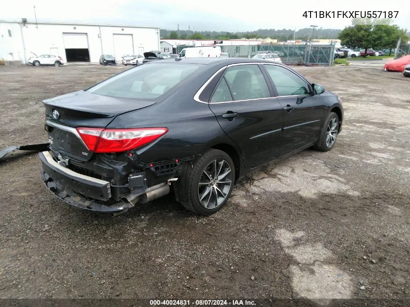 2015 Toyota Camry Xse V6 VIN: 4T1BK1FKXFU557187 Lot: 40024831