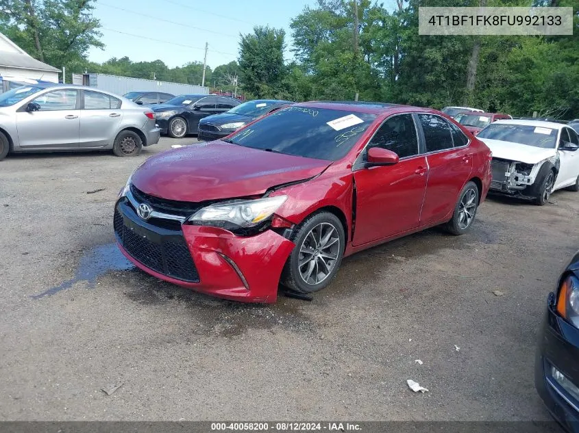 2015 Toyota Camry Xse VIN: 4T1BF1FK8FU992133 Lot: 40058200