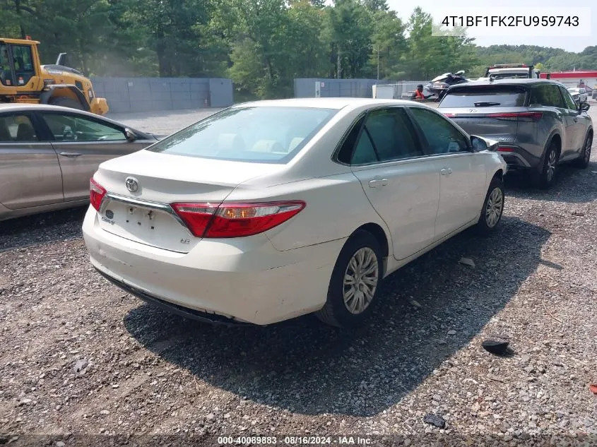 4T1BF1FK2FU959743 2015 Toyota Camry Le