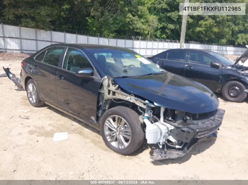 4T1BF1FKXFU112985 2015 Toyota Camry Se