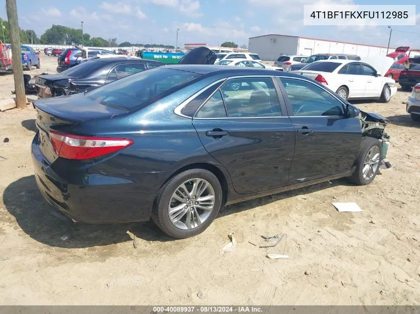 4T1BF1FKXFU112985 2015 Toyota Camry Se