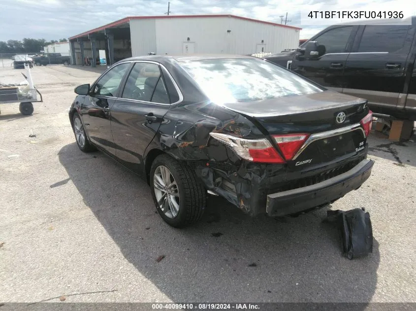 2015 Toyota Camry Se VIN: 4T1BF1FK3FU041936 Lot: 40099410