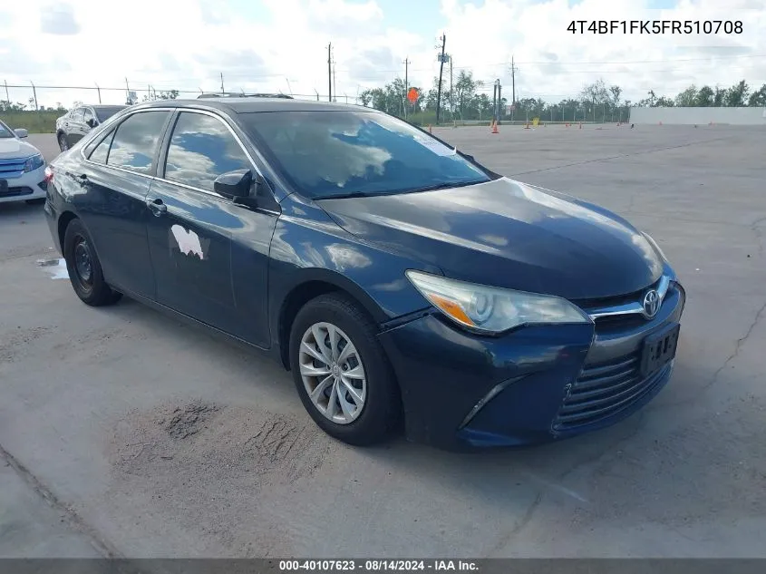 4T4BF1FK5FR510708 2015 Toyota Camry Le