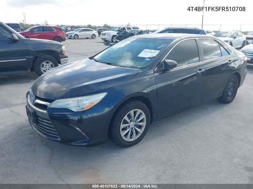 4T4BF1FK5FR510708 2015 Toyota Camry Le