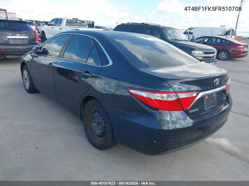 4T4BF1FK5FR510708 2015 Toyota Camry Le