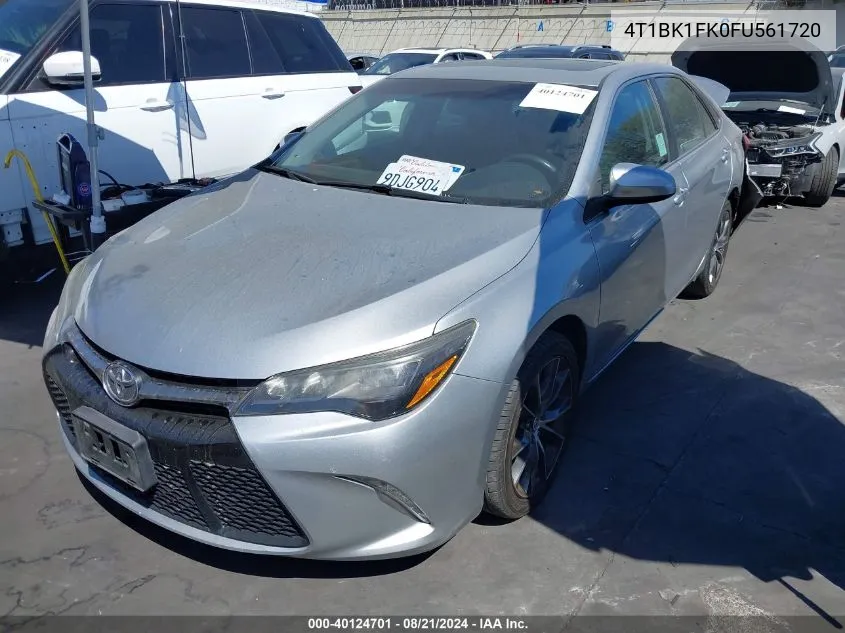 2015 Toyota Camry Xse V6 VIN: 4T1BK1FK0FU561720 Lot: 40124701