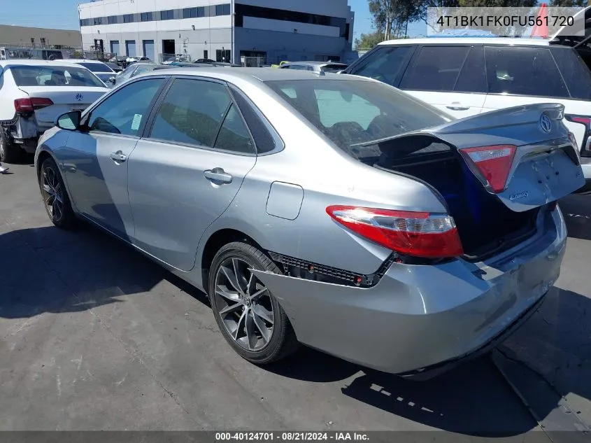 2015 Toyota Camry Xse V6 VIN: 4T1BK1FK0FU561720 Lot: 40124701