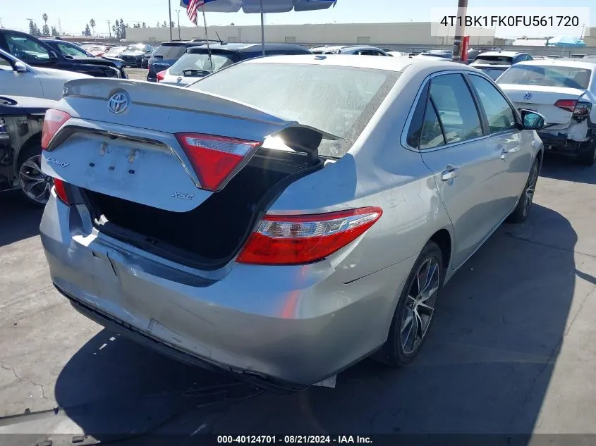 2015 Toyota Camry Xse V6 VIN: 4T1BK1FK0FU561720 Lot: 40124701