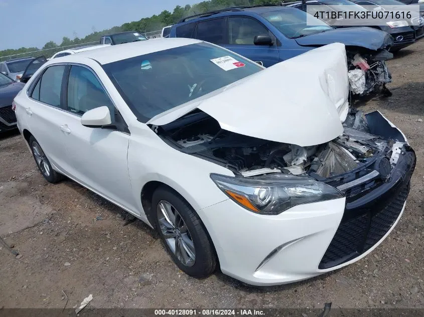 4T1BF1FK3FU071616 2015 Toyota Camry Se