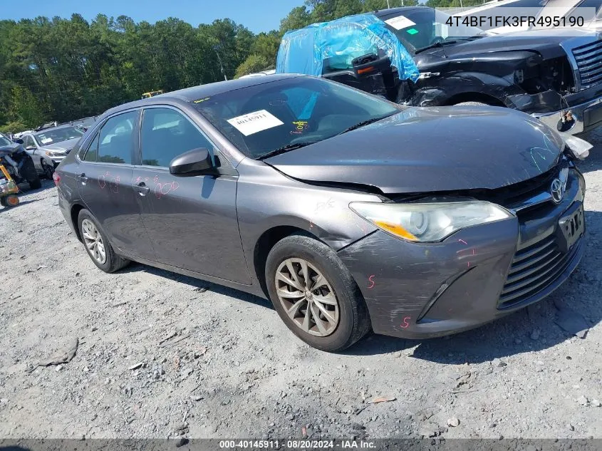 4T4BF1FK3FR495190 2015 Toyota Camry Le/Xle/Se/Xse