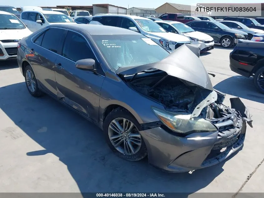 2015 Toyota Camry Se VIN: 4T1BF1FK1FU083604 Lot: 40146038