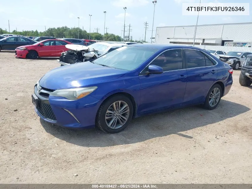 4T1BF1FK3FU926346 2015 Toyota Camry Se