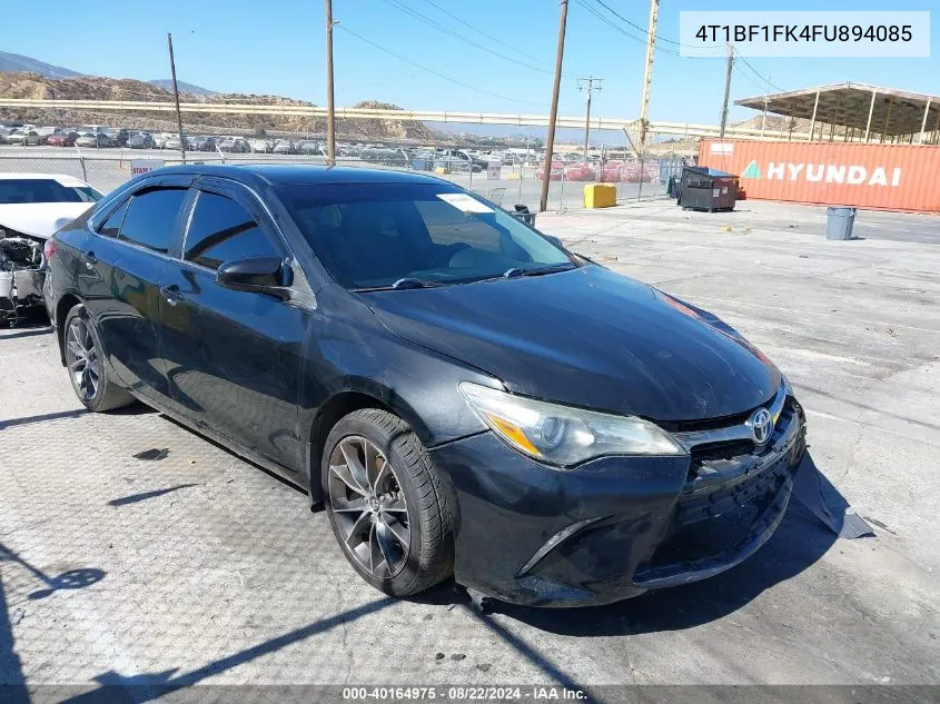 2015 Toyota Camry Xse VIN: 4T1BF1FK4FU894085 Lot: 40164975